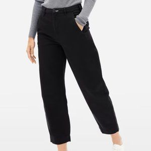 Everlane The Arc Curved-Leg Fit Pant in Black